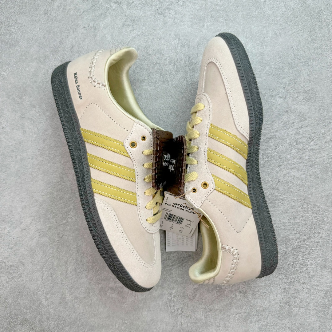  Wales Bonner adidas originals Samba  桑巴 平底鞋 低筒 复古板鞋 休闲鞋 男鞋 女鞋 波鞋 联名白棕 ID0217 