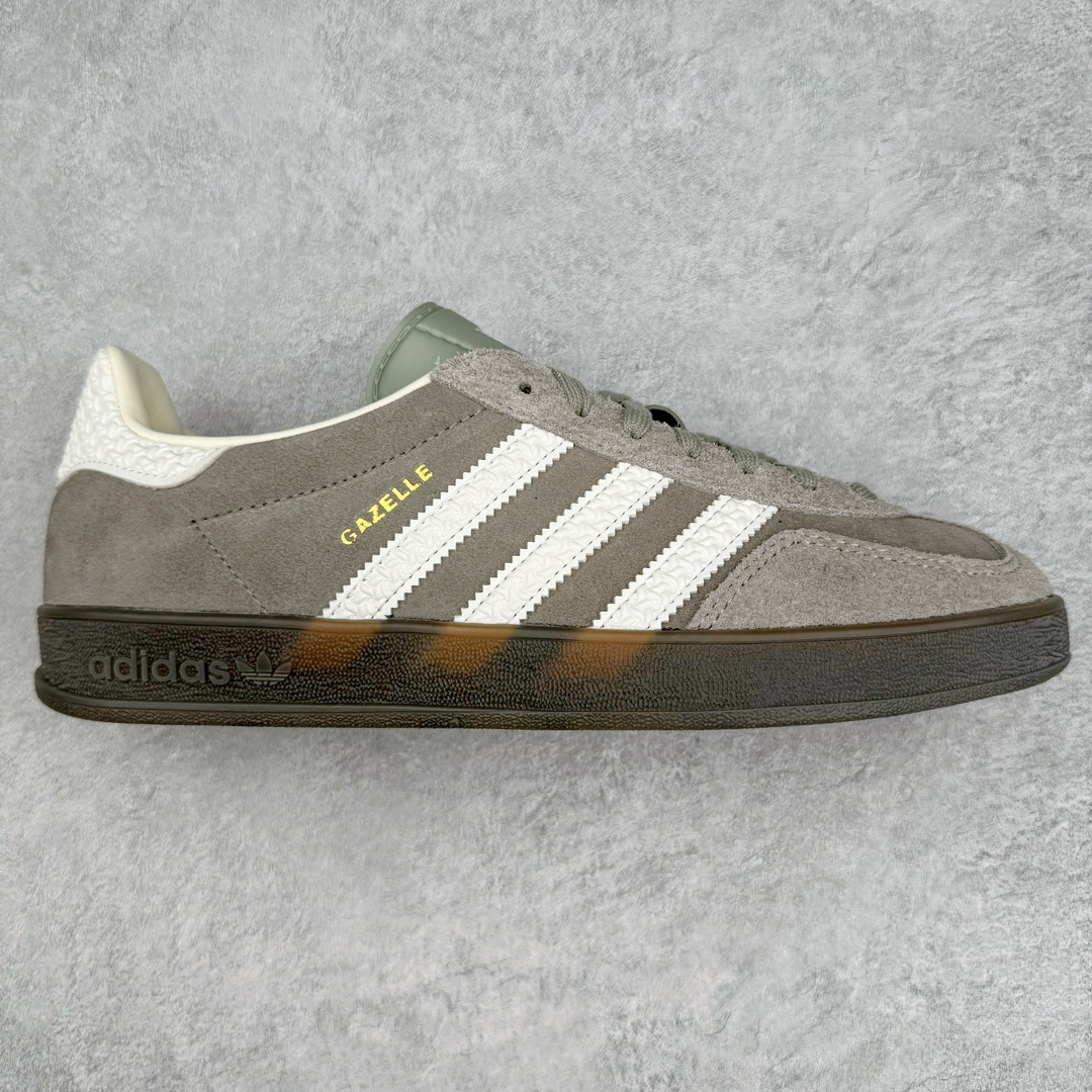  Adidas Originals Gazelle Indoor  低筒 瞪羚室内 复古板鞋 德训休闲鞋 波鞋 男鞋 女鞋  灰白 IF1807