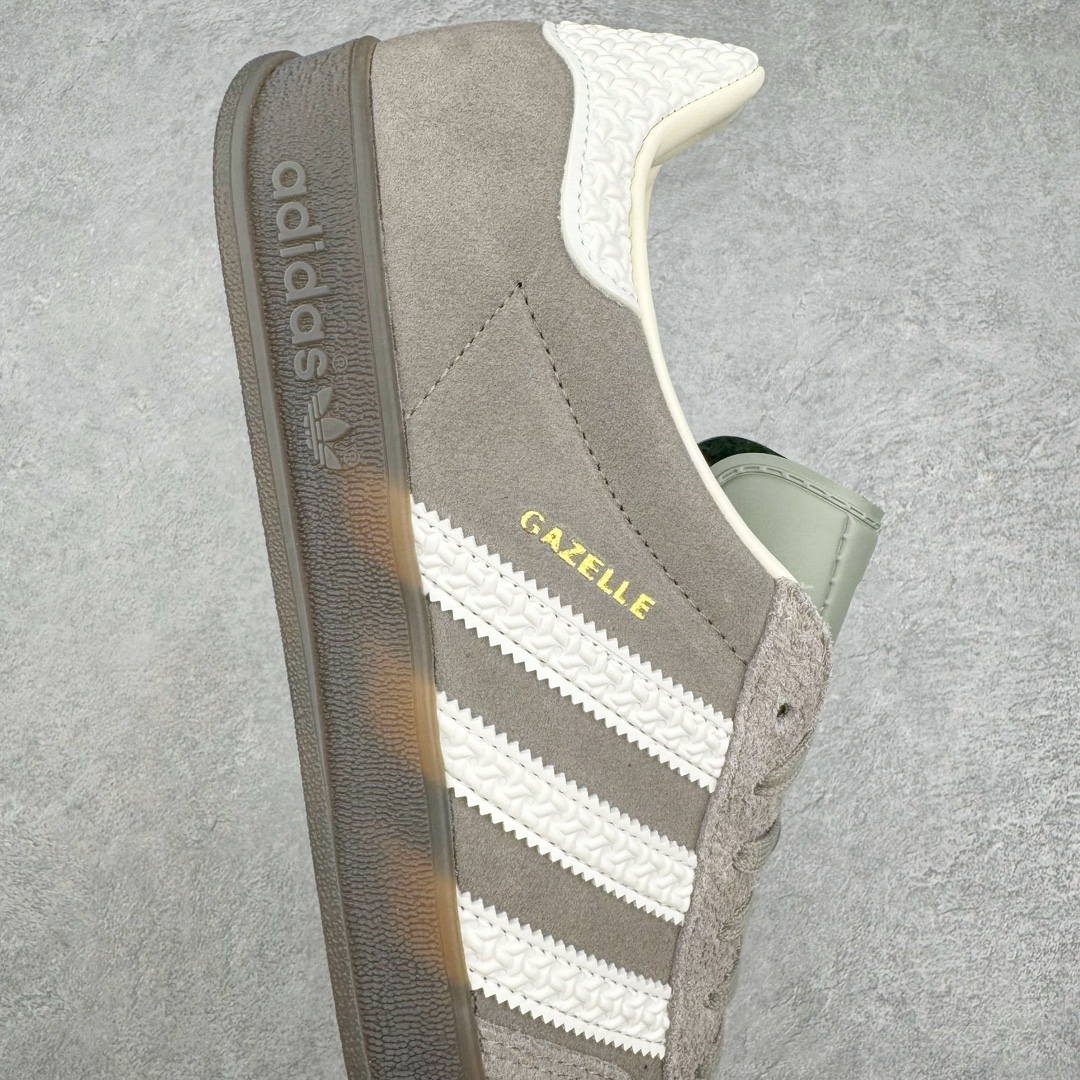  Adidas Originals Gazelle Indoor  低筒 瞪羚室内 复古板鞋 德训休闲鞋 波鞋 男鞋 女鞋  灰白 IF1807