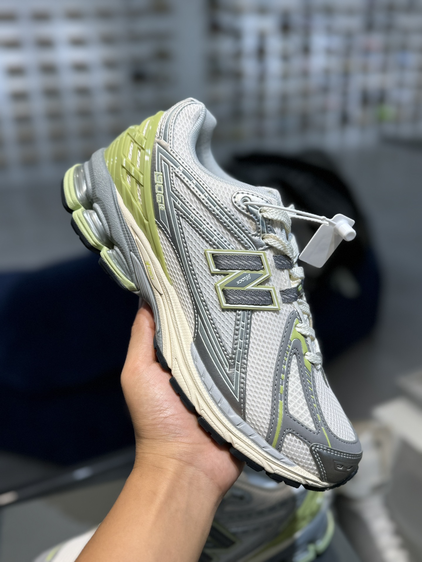 新版  New Balance NB 1906R Silver Metalic Green 低筒 复古跑鞋 耐磨透气 休闲鞋 运动鞋 男鞋 女鞋 C米色1906REM