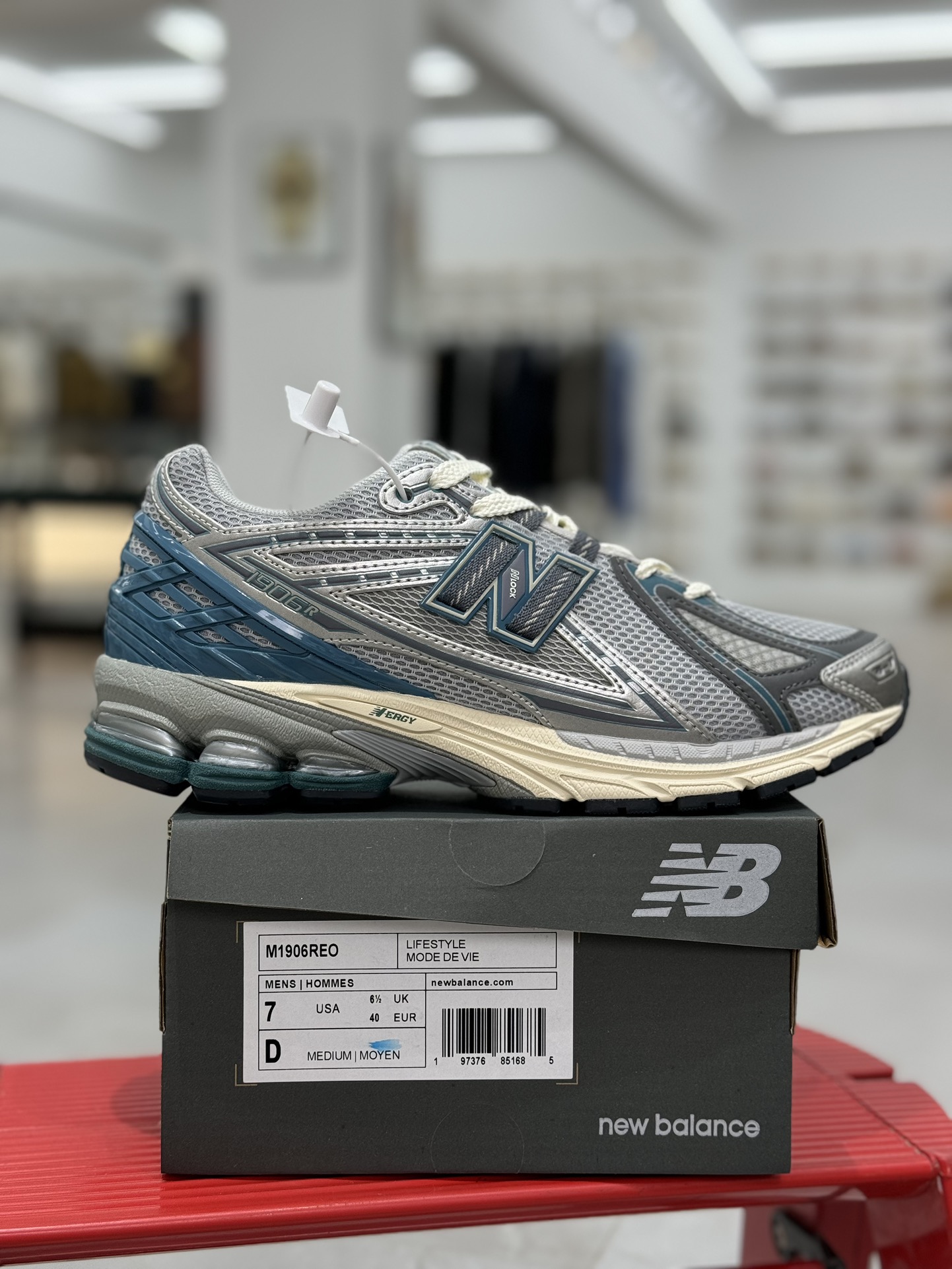  新版  New Balance NB 1906R Silver SILVER METALLIC 低筒 复古跑鞋 耐磨透气 休闲鞋 运动鞋 男鞋 女鞋 C银灰蓝1906REO