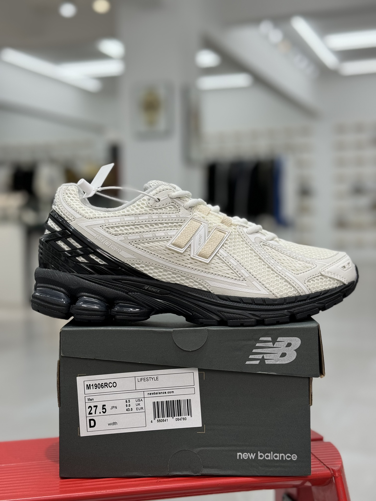  新版  Comme des Garcons Homme White New Balance NB 1906R  低筒 复古跑鞋 耐磨透气 休闲鞋 运动鞋 男鞋 女鞋 C白黑 M1906RCO