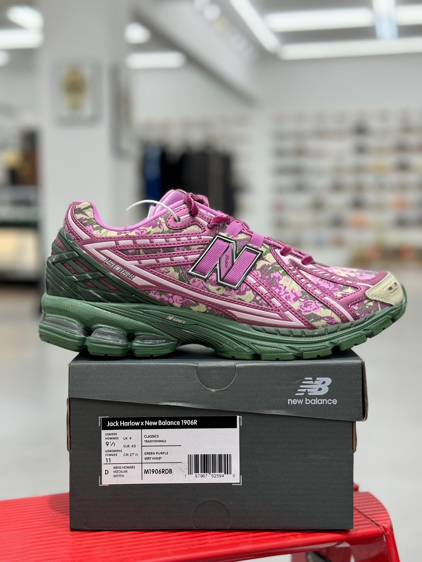  新版 New Balance NB 1906R Unisex 低筒 复古跑鞋 耐磨透气 休闲鞋 运动鞋 波鞋 男士 女士   C粉色刺绣 M1906RDB
