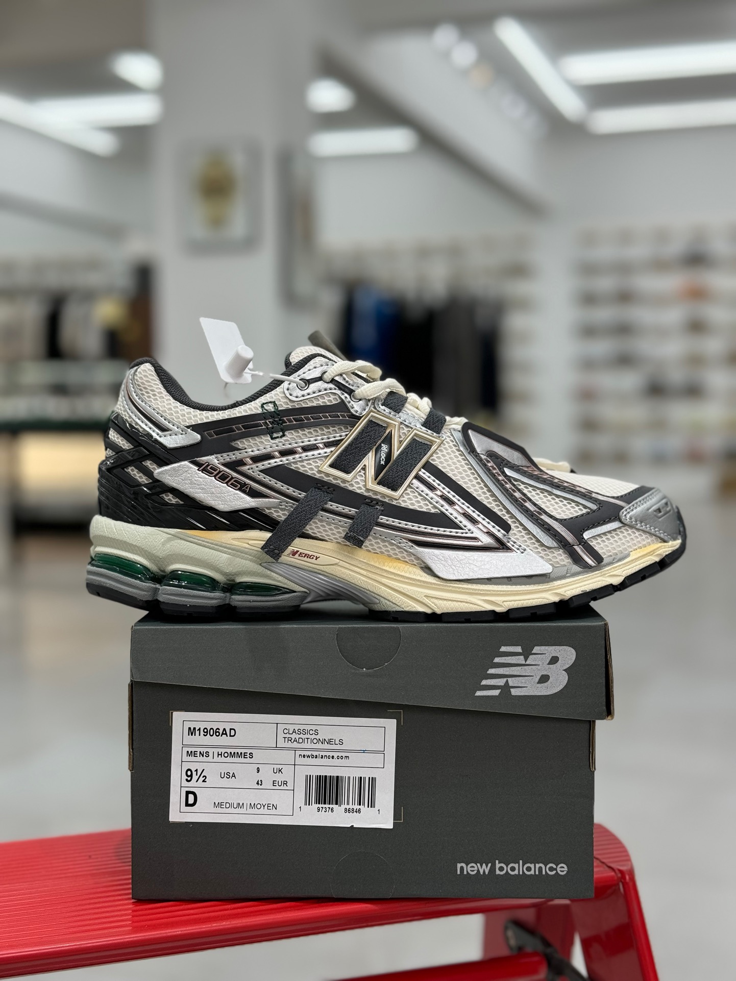  新版 New Balance NB 1906R Unisex 低筒 复古跑鞋 耐磨透气 休闲鞋 运动鞋 波鞋 男士 女士   C灰银 M1906AD