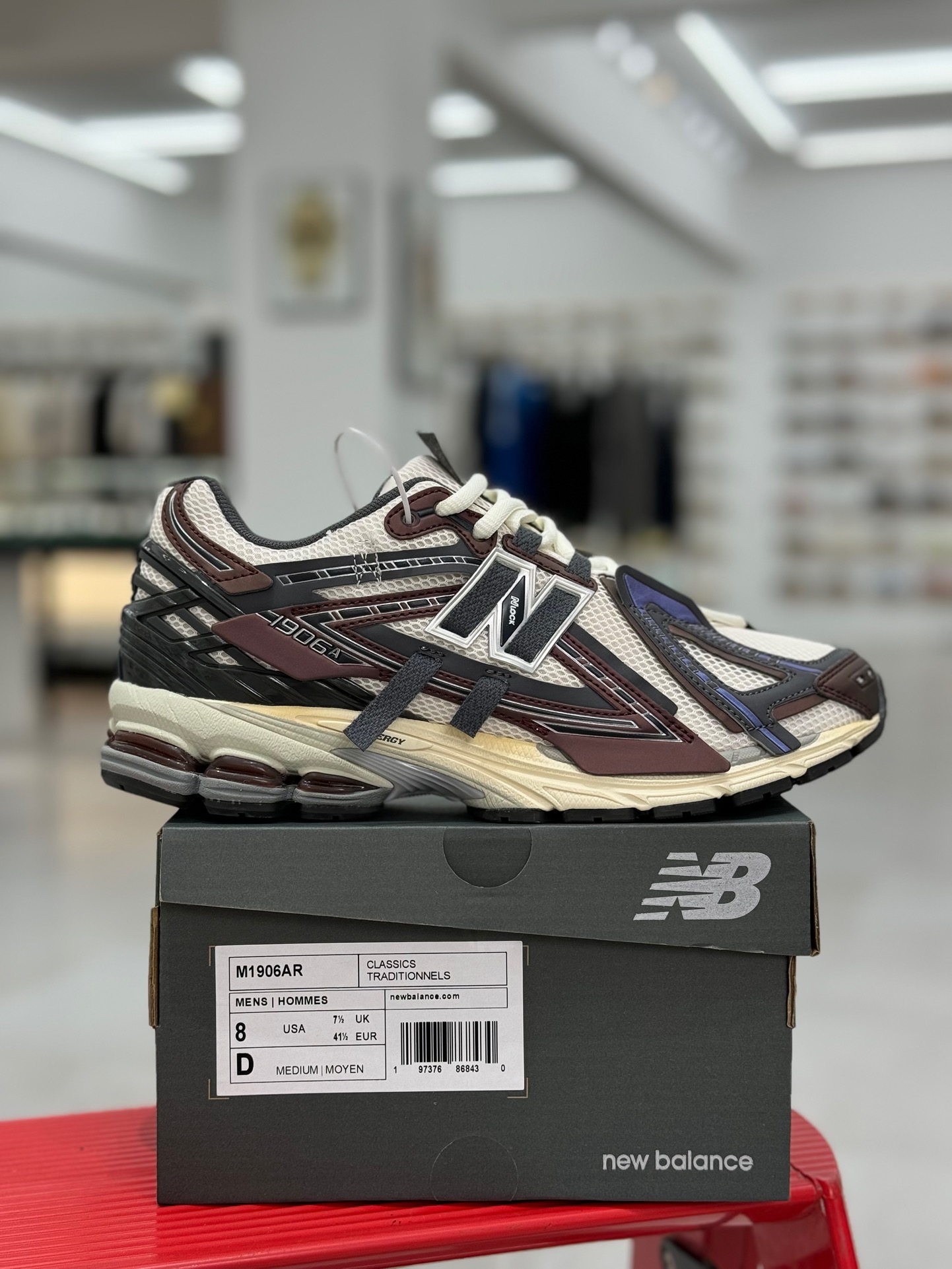  新版 New Balance NB 1906R Unisex 低筒 复古跑鞋 耐磨透气 休闲鞋 运动鞋 波鞋 男士 女士   C灰棕 M1906AR