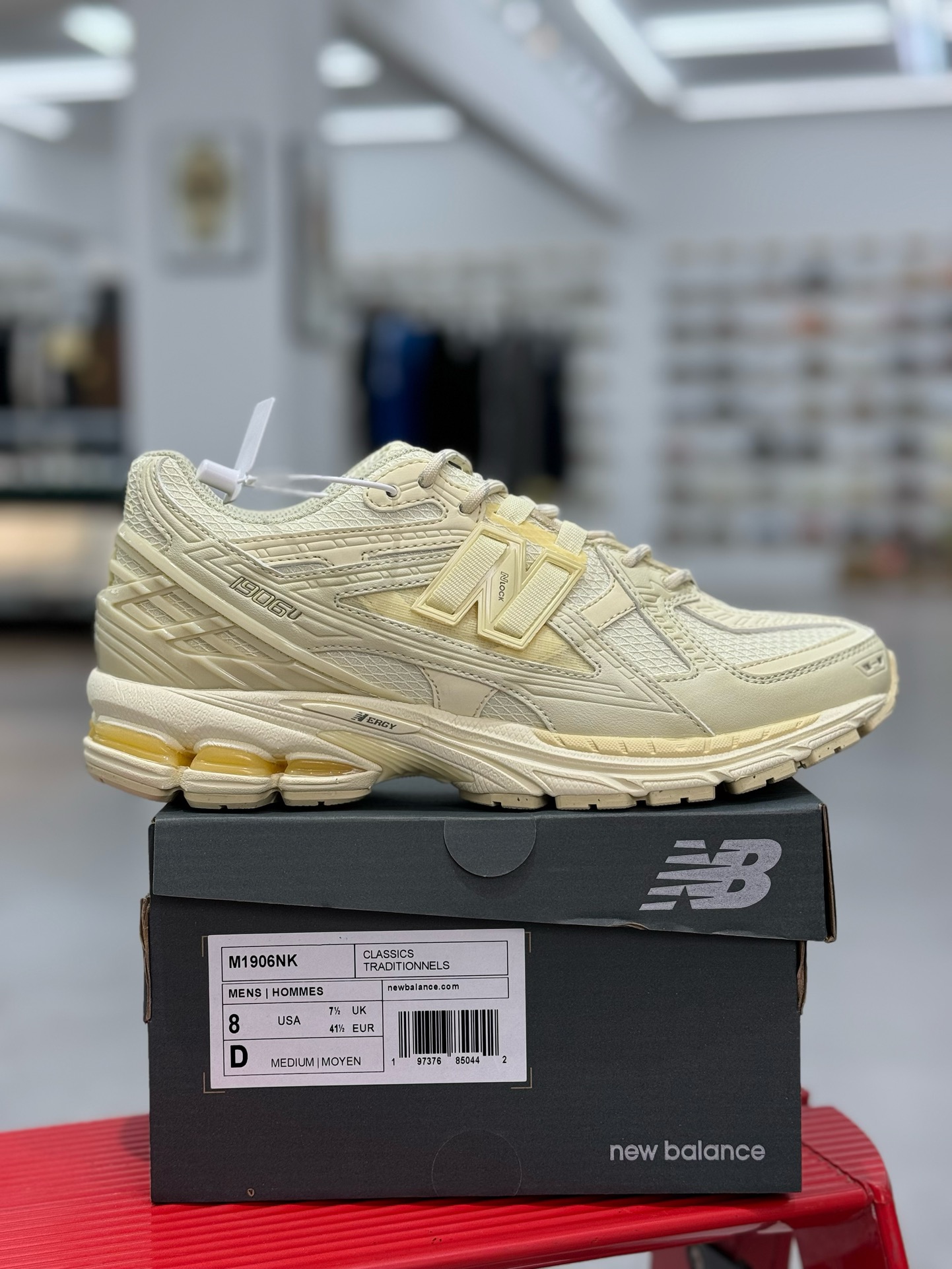  新版 New Balance NB 1906R Beige Unisex 低筒 复古跑鞋 耐磨透气 休闲鞋 运动鞋 波鞋 男士 女士  C米色 M1906NK