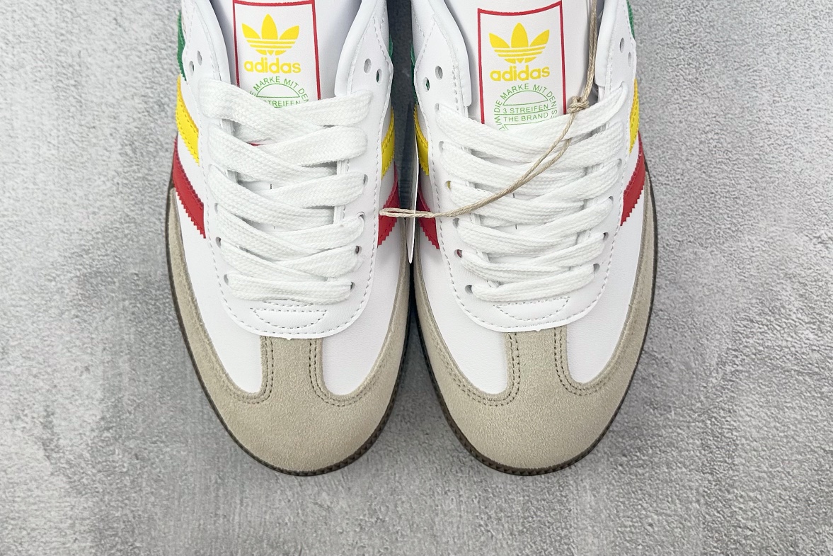  Adidas Originals Samba OG  低筒 德训鞋 复古板鞋 休闲鞋  波鞋 男鞋 女鞋 红绿黄三杠 IH3118