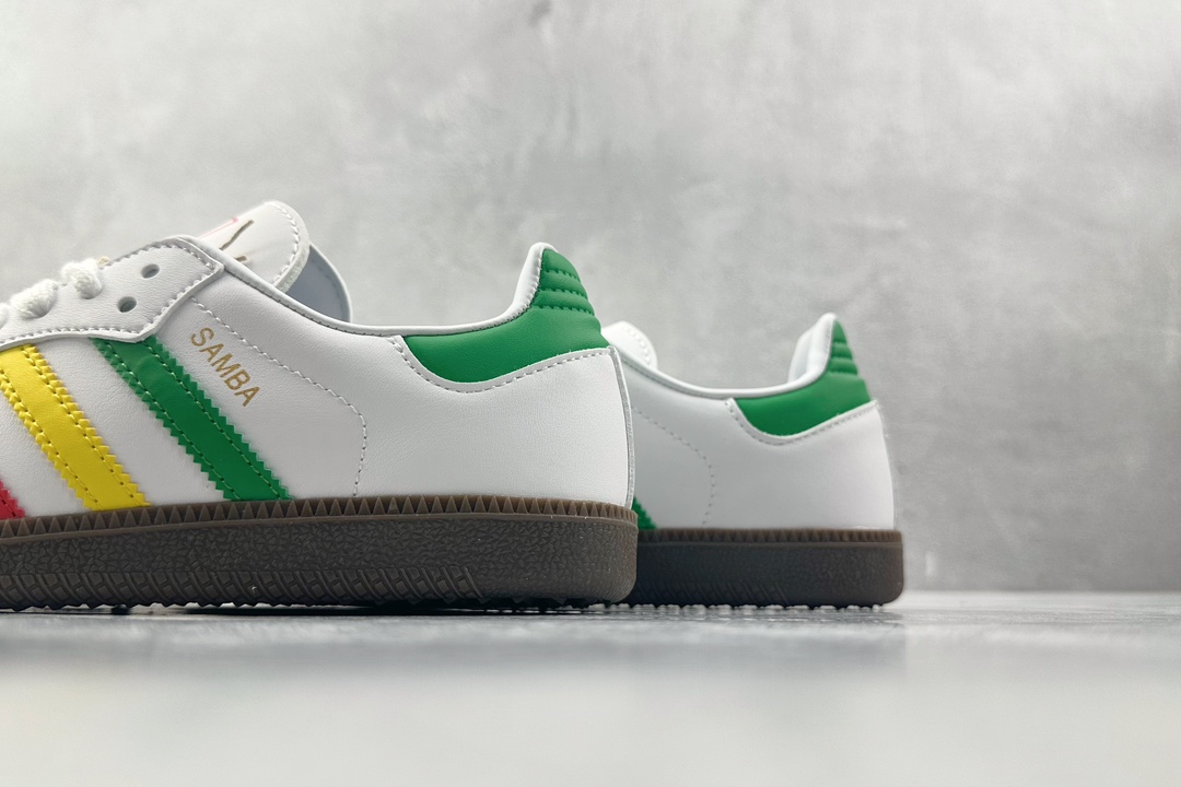  Adidas Originals Samba OG  低筒 德训鞋 复古板鞋 休闲鞋  波鞋 男鞋 女鞋 红绿黄三杠 IH3118
