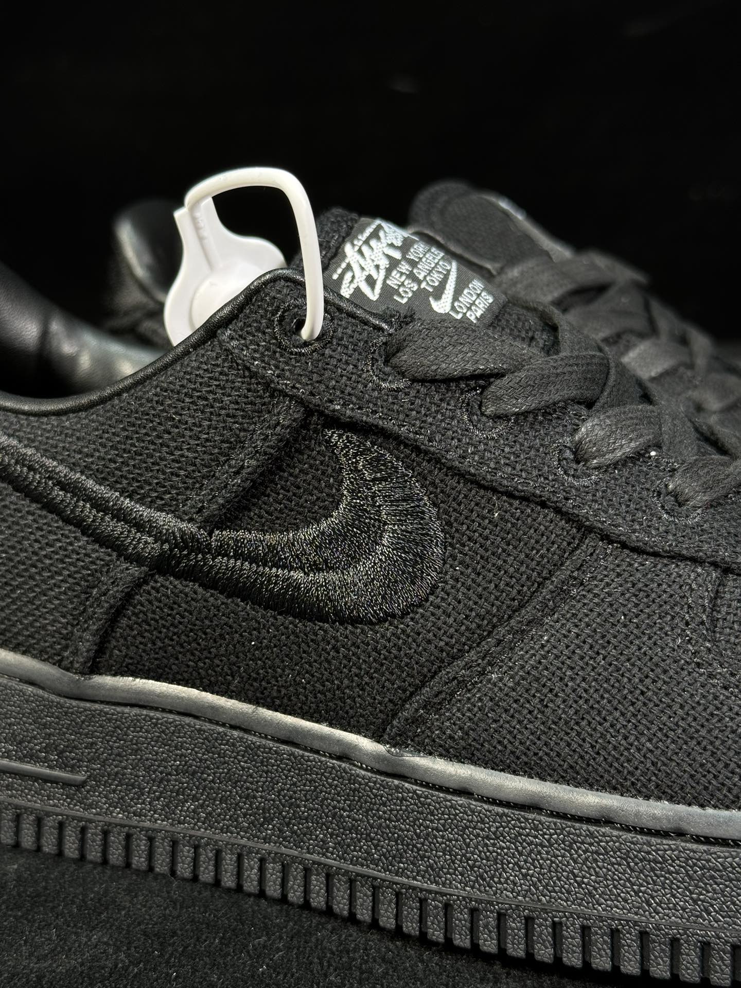  Stussy Air Force 1 Low  AF1 Sketch 低筒 厚底 防滑轻便 休闲鞋 板鞋 男鞋 女鞋 波鞋  黑色 CZ9084-001 