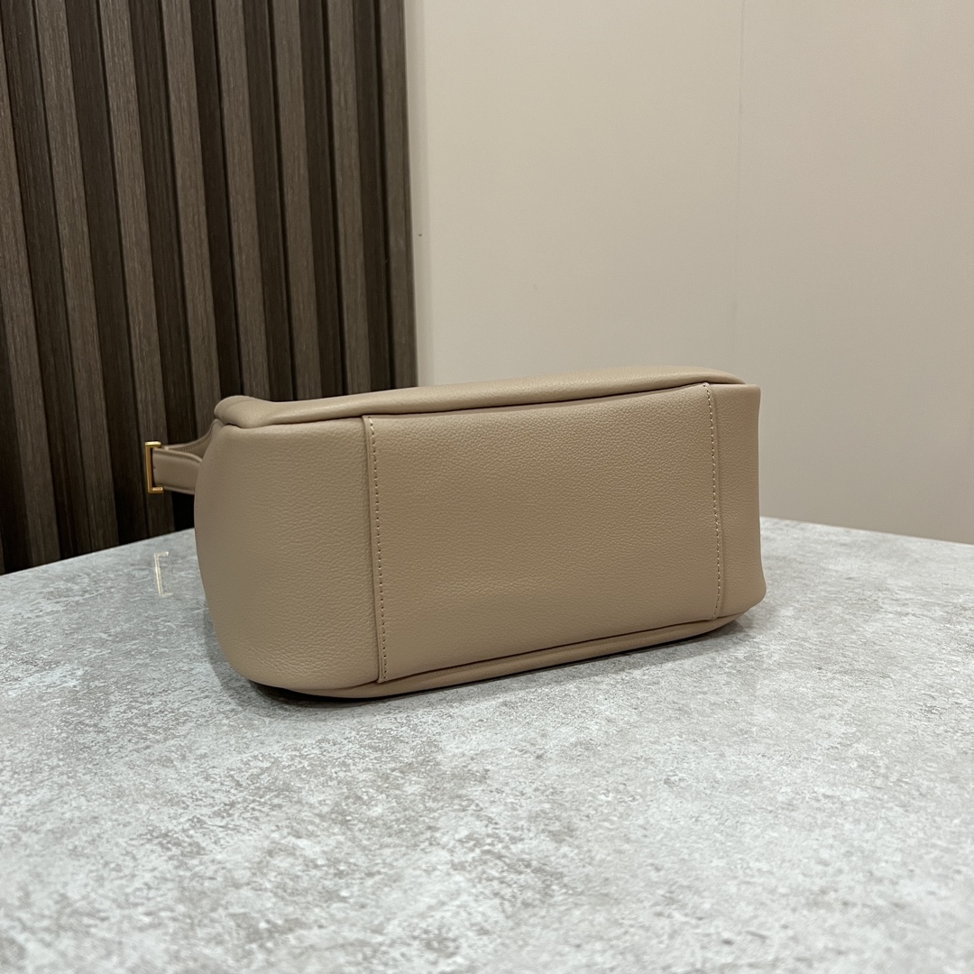  SAINT LAURENT 圣罗兰 YSL LE5A7 Hobo 复古  金色logo 牛皮 流浪包斜挎包 单肩包 小号 女款 灰色  713938-AAAUQ-1722