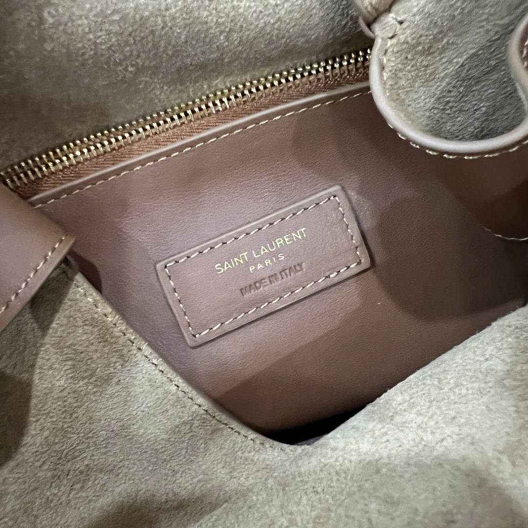  SAINT LAURENT 圣罗兰 YSL LE5A7 Hobo 复古  金色logo 牛皮 流浪包斜挎包 单肩包 小号 女款 大麦棕色