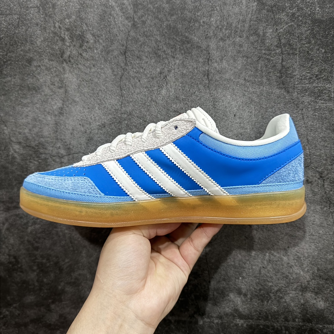  坏痞兔Bad Bunny Adidas Originals Gazelle Indoor  低筒 瞪羚室内 复古板鞋 德训休闲鞋 波鞋 男鞋 女鞋  蓝色 IF9734 