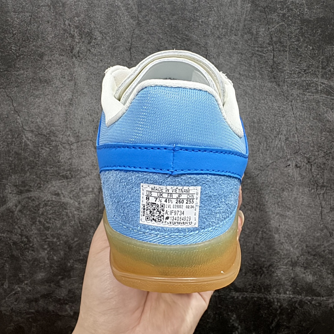  坏痞兔Bad Bunny Adidas Originals Gazelle Indoor  低筒 瞪羚室内 复古板鞋 德训休闲鞋 波鞋 男鞋 女鞋  蓝色 IF9734 