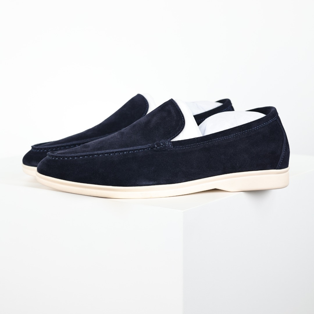 Loro Piana LP 低筒 休闲鞋 板鞋 乐福鞋 男鞋 藏蓝色