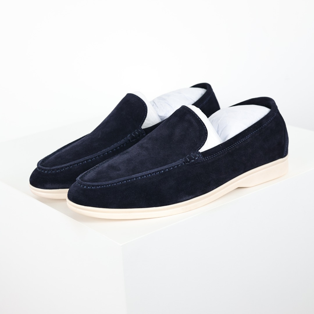 Loro Piana LP 低筒 休闲鞋 板鞋 乐福鞋 男鞋 藏蓝色
