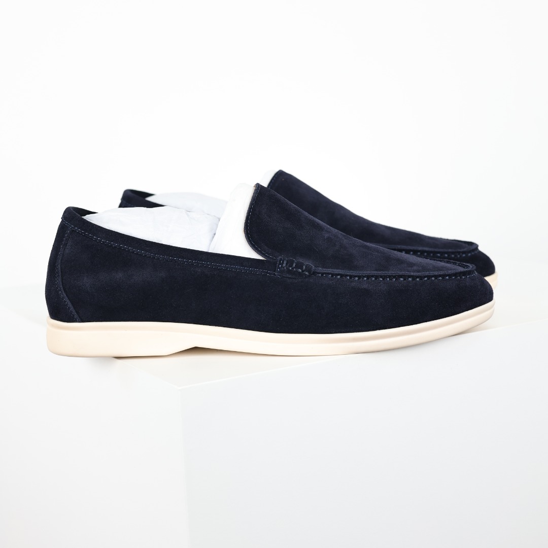 Loro Piana LP 低筒 休闲鞋 板鞋 乐福鞋 男鞋 藏蓝色