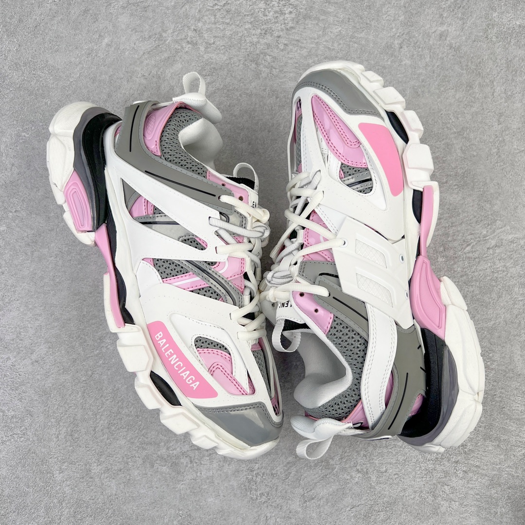  Balenciaga 巴黎世家 Track 1.0  舒适百搭 老爹鞋 运动 复古板鞋 休闲鞋 男鞋 女鞋  灰粉色 542436W2FS99041