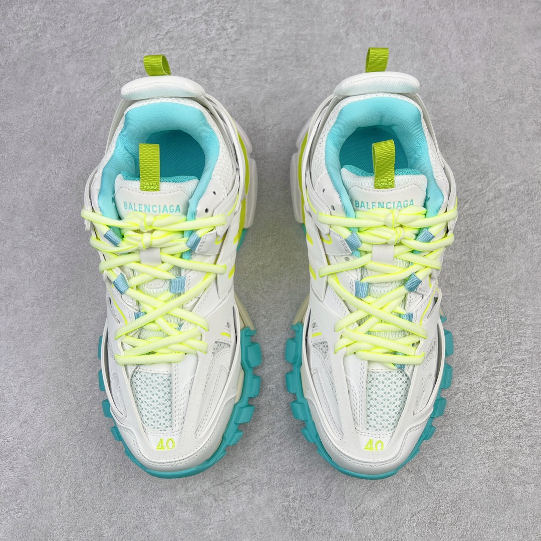  Balenciaga 巴黎世家 Track 1.0  舒适百搭 老爹鞋 运动 复古板鞋 休闲鞋 男鞋 女鞋  白黄蓝 542023W3AC69704