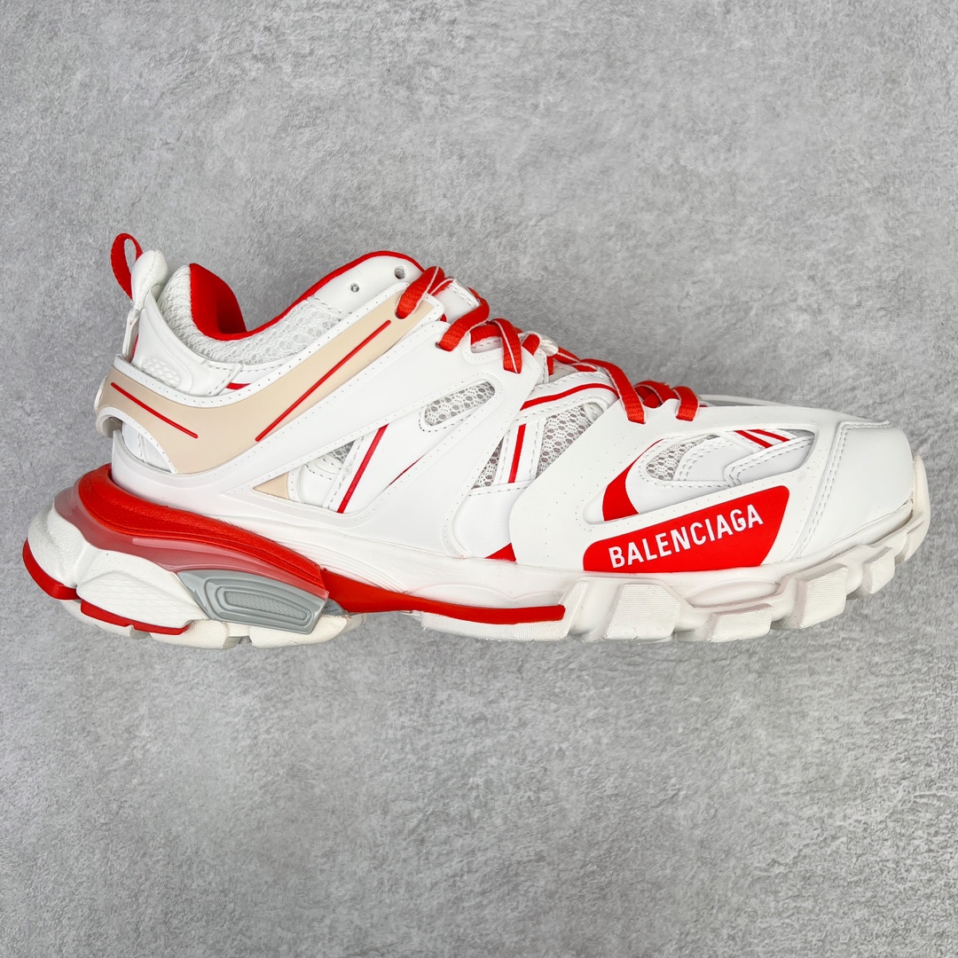   Balenciaga 巴黎世家 Track 1.0  舒适百搭 老爹鞋 运动 复古板鞋 休闲鞋 男鞋 女鞋  白红 542023W3AC16690
