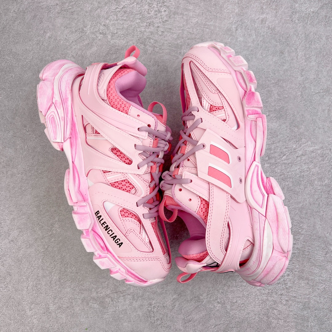  Balenciaga 巴黎世家 Track 1.0  舒适百搭 老爹鞋 运动 复古板鞋 休闲鞋 男鞋 女鞋  粉色 