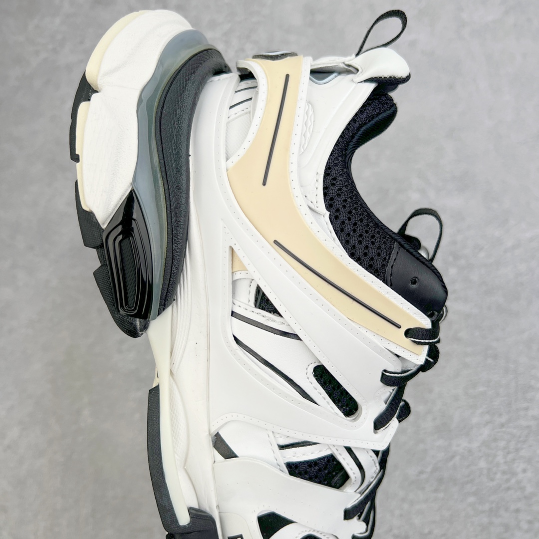  Balenciaga 巴黎世家 Track 1.0  舒适百搭 老爹鞋 运动 复古板鞋 休闲鞋 男鞋 女鞋   米白黑拼色 做旧 542023W1GC49010