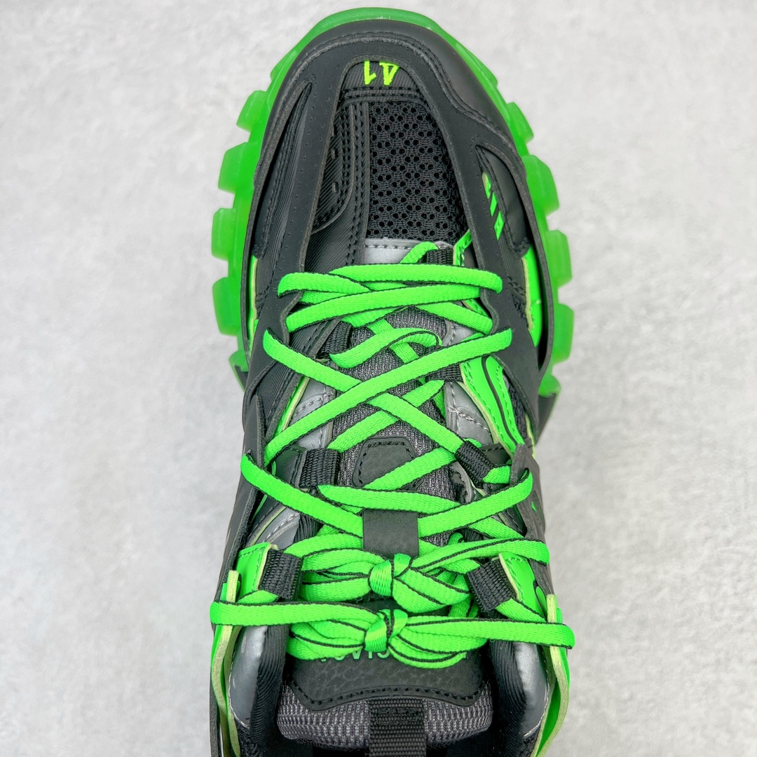  Balenciaga 巴黎世家 Track 1.0  舒适百搭 老爹鞋 运动 复古板鞋 休闲鞋 男鞋 女鞋  黑绿色 542023W3RL11035