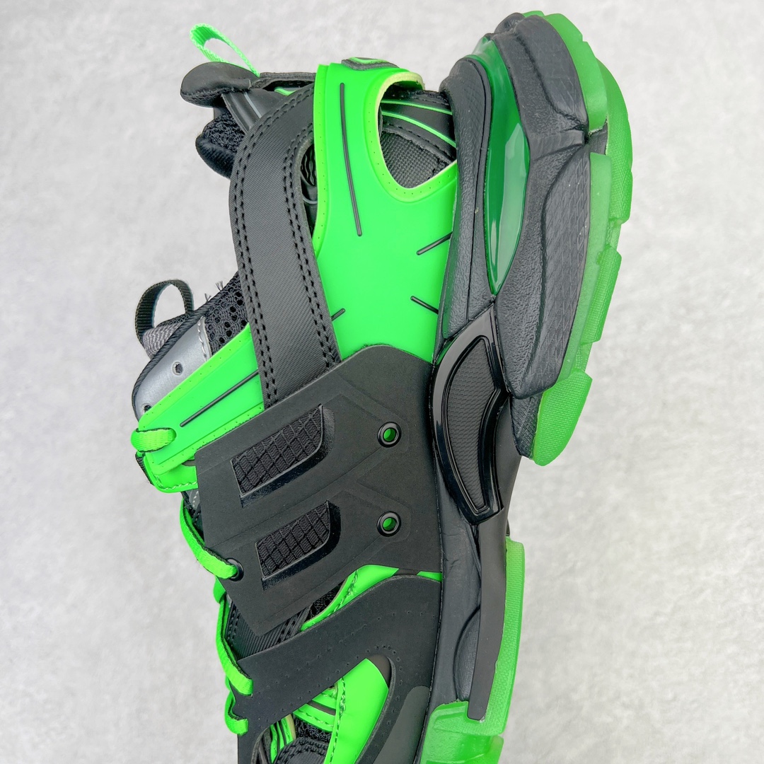  Balenciaga 巴黎世家 Track 1.0  舒适百搭 老爹鞋 运动 复古板鞋 休闲鞋 男鞋 女鞋  黑绿色 542023W3RL11035
