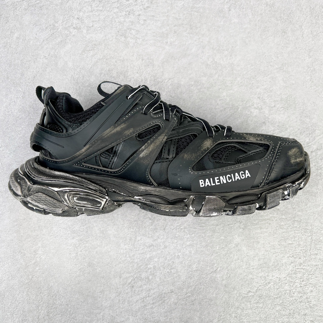   Balenciaga 巴黎世家 Track 1.0  舒适百搭 老爹鞋 运动 复古板鞋 休闲鞋 男鞋 女鞋  黑色 做旧 542023W3CN21000