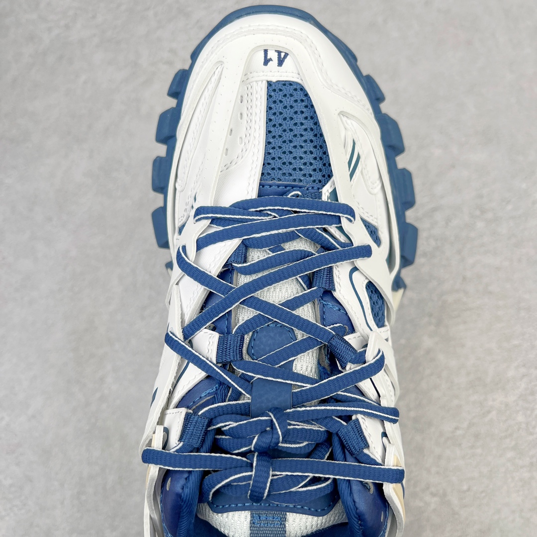   Balenciaga 巴黎世家 Track 1.0  舒适百搭 老爹鞋 运动 复古板鞋 休闲鞋 男鞋 女鞋  白蓝 做旧 542436W1GC49050