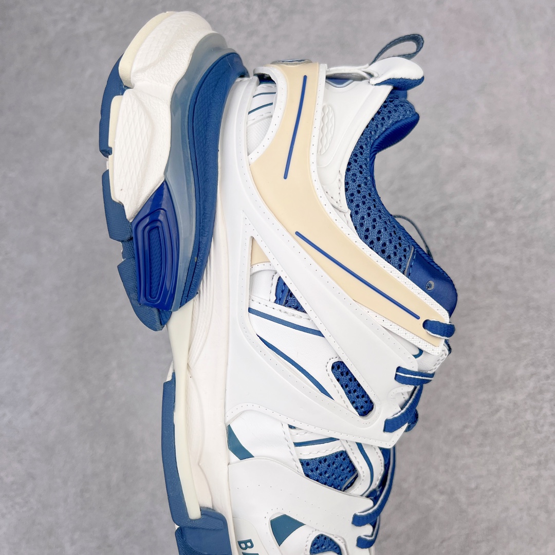   Balenciaga 巴黎世家 Track 1.0  舒适百搭 老爹鞋 运动 复古板鞋 休闲鞋 男鞋 女鞋  白蓝 做旧 542436W1GC49050