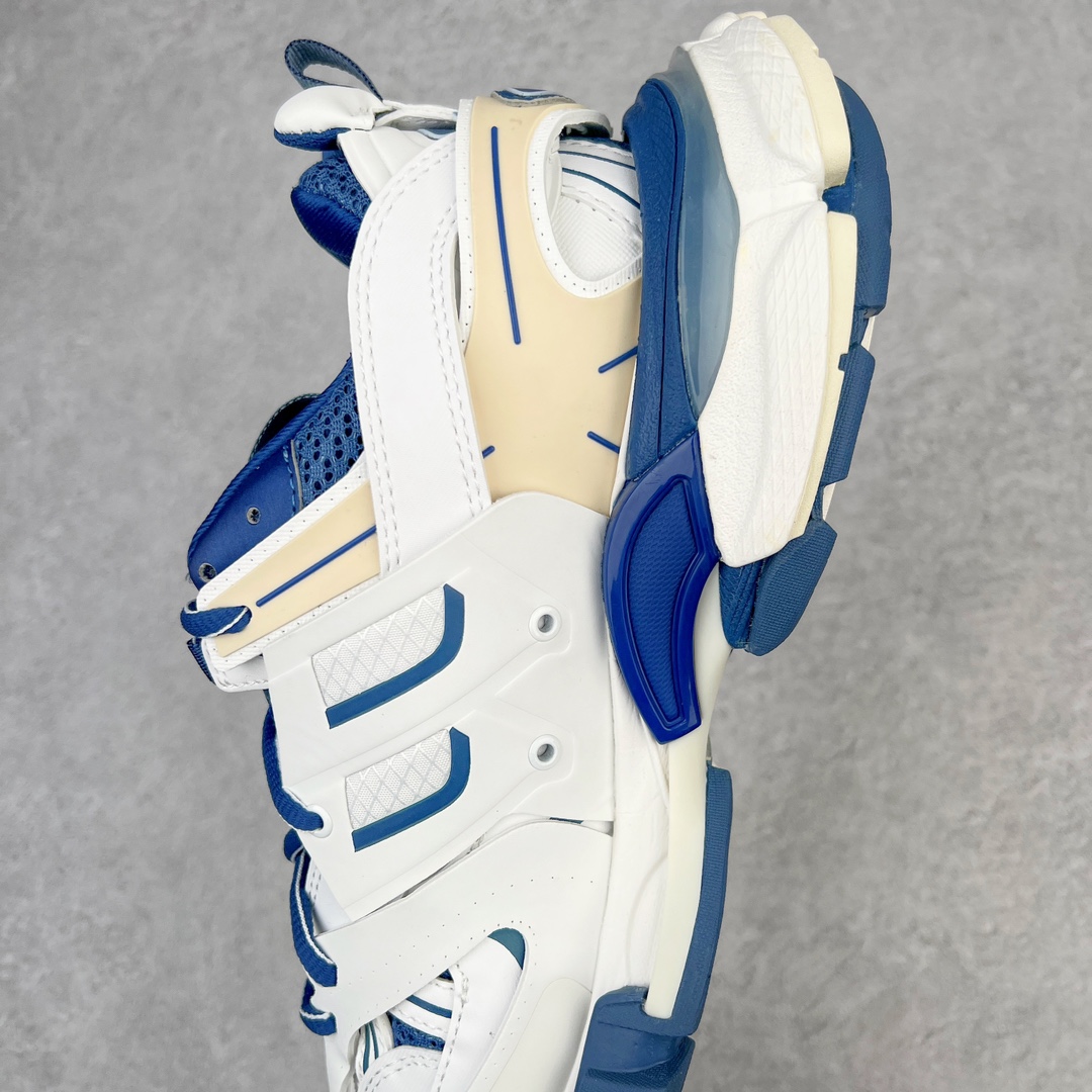   Balenciaga 巴黎世家 Track 1.0  舒适百搭 老爹鞋 运动 复古板鞋 休闲鞋 男鞋 女鞋  白蓝 做旧 542436W1GC49050