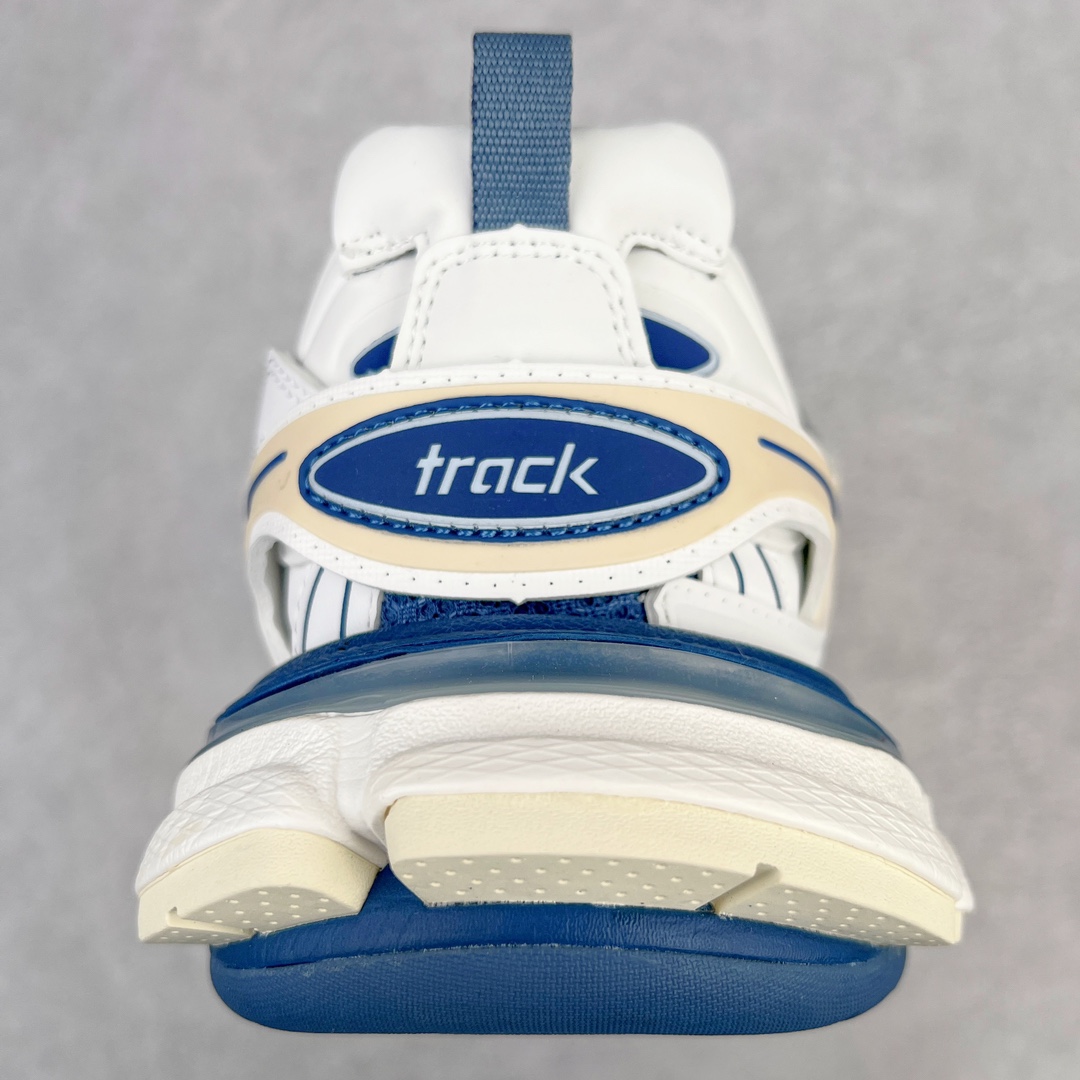   Balenciaga 巴黎世家 Track 1.0  舒适百搭 老爹鞋 运动 复古板鞋 休闲鞋 男鞋 女鞋  白蓝 做旧 542436W1GC49050
