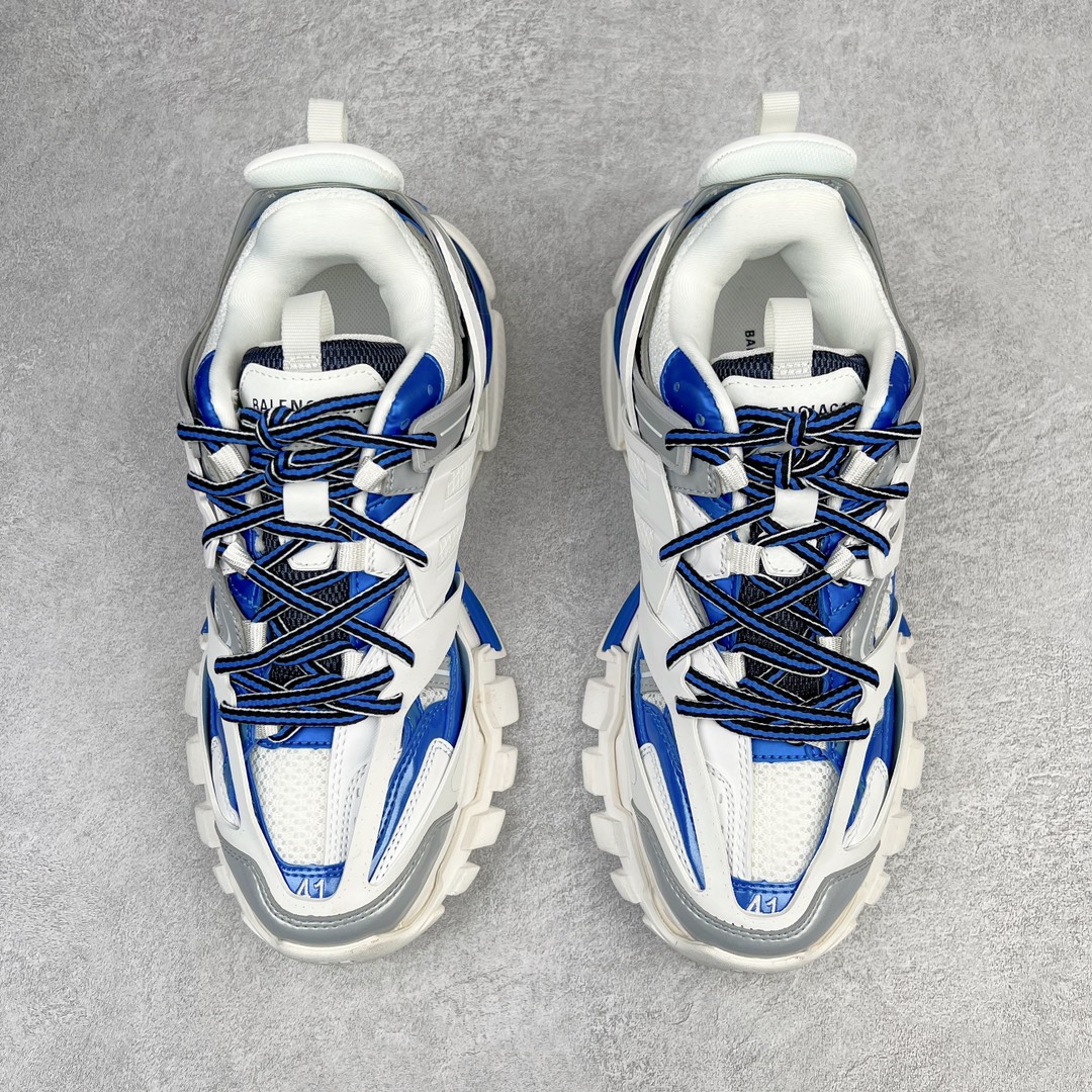  Balenciaga 巴黎世家 Track 1.0  舒适百搭 老爹鞋 运动 复古板鞋 休闲鞋 男鞋 女鞋  白蓝 542023W2FS99051