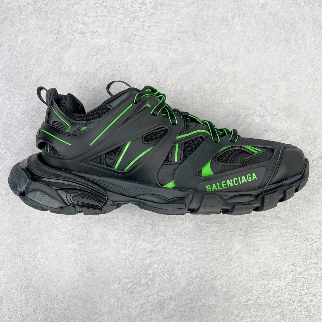  Balenciaga 巴黎世家 Track 1.0  舒适百搭 老爹鞋 运动 复古板鞋 休闲鞋 男鞋 女鞋   黑绿 542023W3AC21035