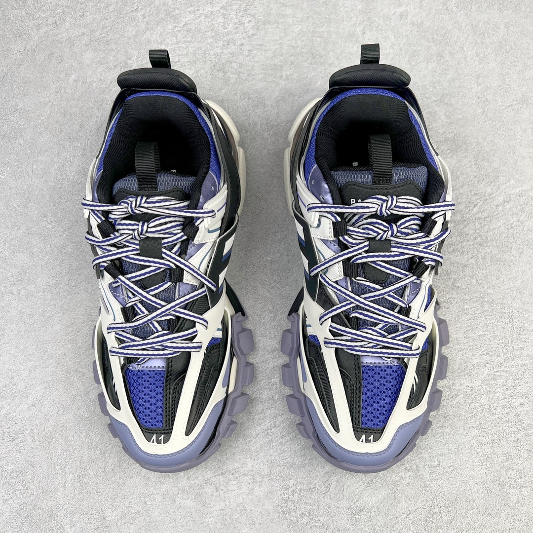  Balenciaga 巴黎世家 Track 1.0  舒适百搭 老爹鞋 运动 复古板鞋 休闲鞋 男鞋 女鞋 白紫色 542436W1GB95162