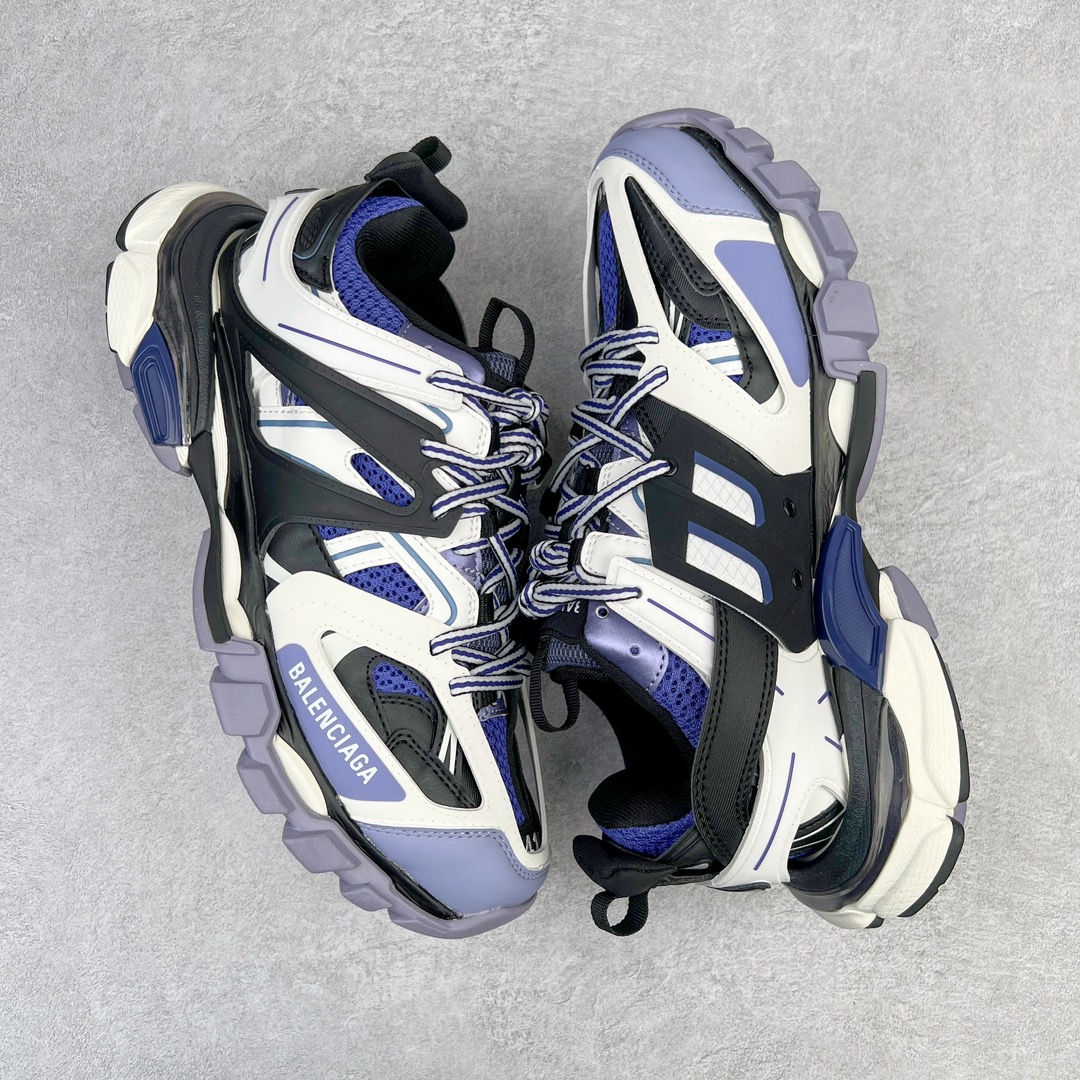  Balenciaga 巴黎世家 Track 1.0  舒适百搭 老爹鞋 运动 复古板鞋 休闲鞋 男鞋 女鞋 白紫色 542436W1GB95162