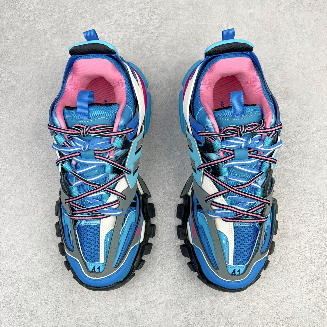  Balenciaga 巴黎世家 Track 1.0  舒适百搭 老爹鞋 运动 复古板鞋 休闲鞋 男鞋 女鞋 蓝粉 542436W1GB54162