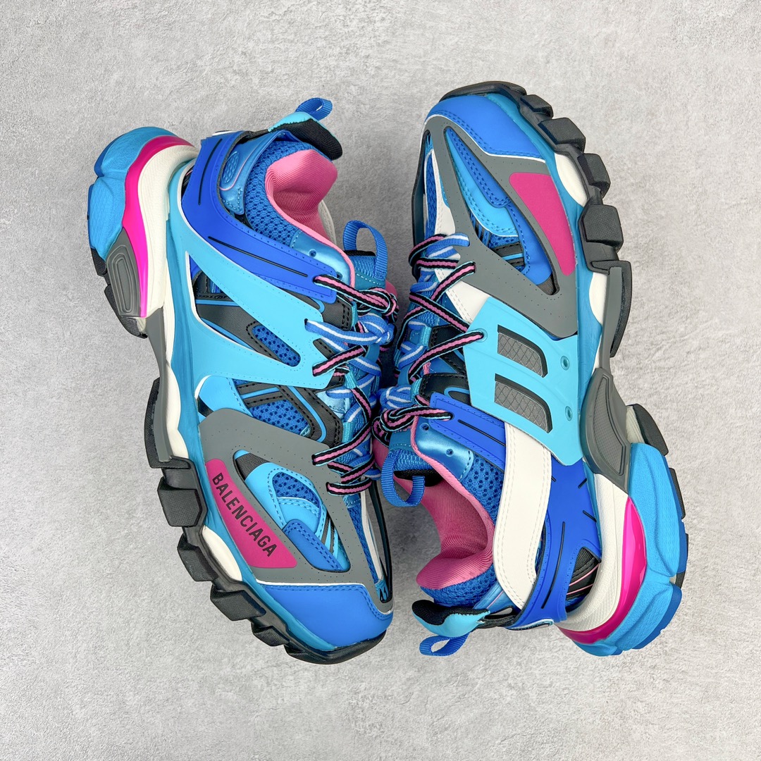  Balenciaga 巴黎世家 Track 1.0  舒适百搭 老爹鞋 运动 复古板鞋 休闲鞋 男鞋 女鞋 蓝粉 542436W1GB54162