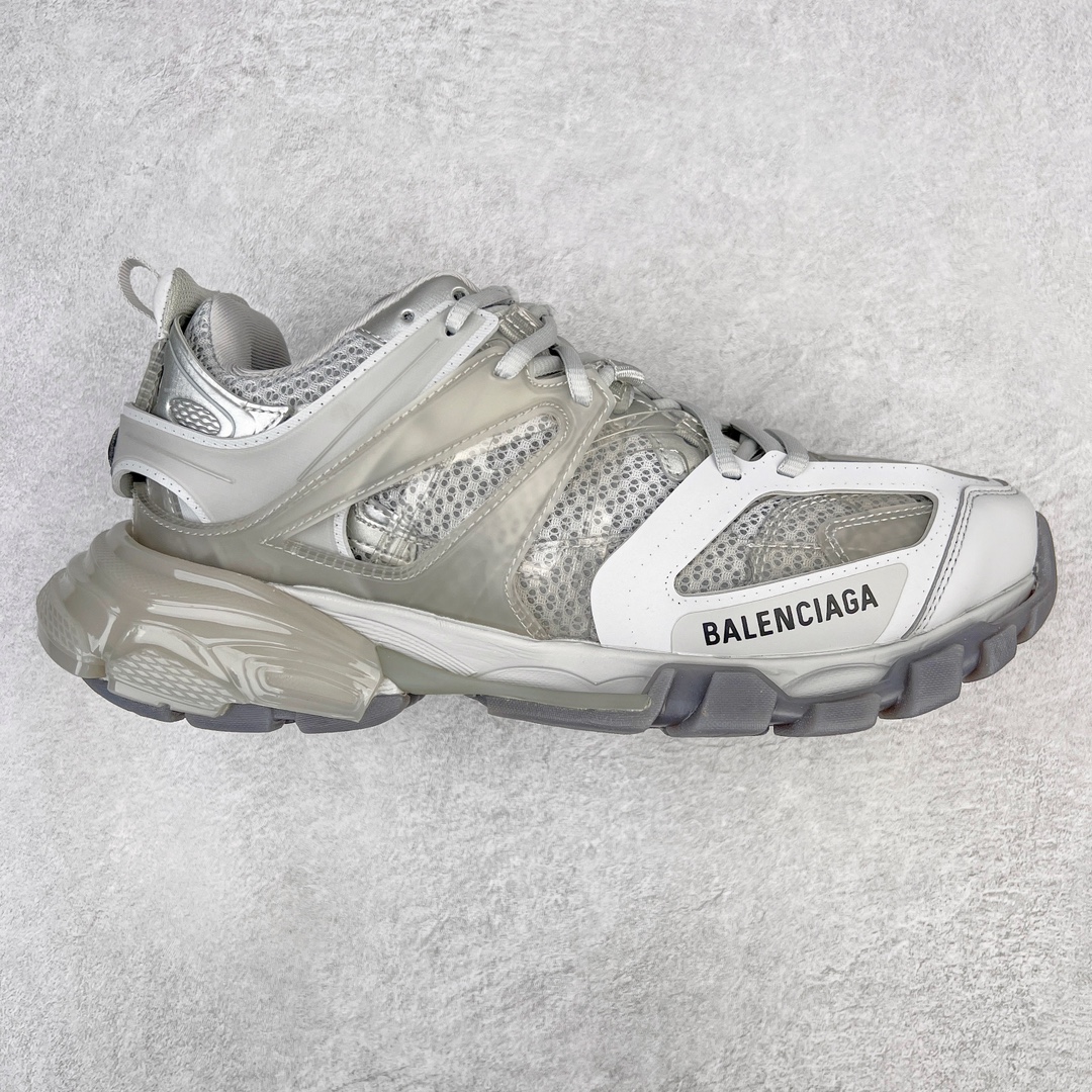  Balenciaga 巴黎世家 Track 1.0  Clear So 舒适百搭 老爹鞋 运动 复古板鞋 休闲鞋 男鞋 女鞋 透明底 灰白  647742W3BM41200