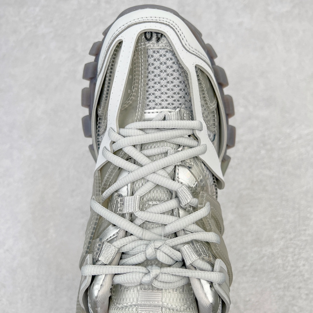  Balenciaga 巴黎世家 Track 1.0  Clear So 舒适百搭 老爹鞋 运动 复古板鞋 休闲鞋 男鞋 女鞋 透明底 灰白  647742W3BM41200