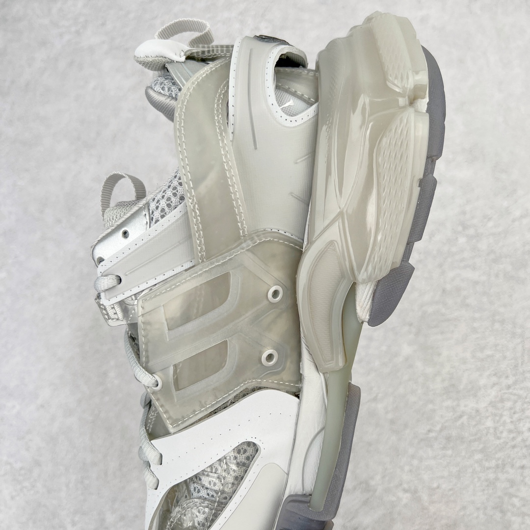  Balenciaga 巴黎世家 Track 1.0  Clear So 舒适百搭 老爹鞋 运动 复古板鞋 休闲鞋 男鞋 女鞋 透明底 灰白  647742W3BM41200