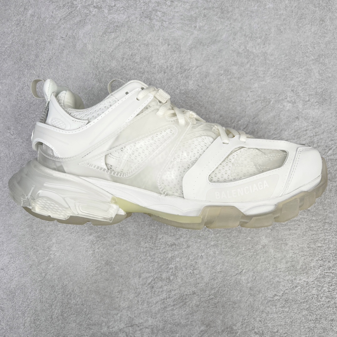  Balenciaga 巴黎世家 Track 1.0  Clear So 舒适百搭 老爹鞋 运动 复古板鞋 休闲鞋 男鞋 女鞋 透明底 白 647742W3BM19000