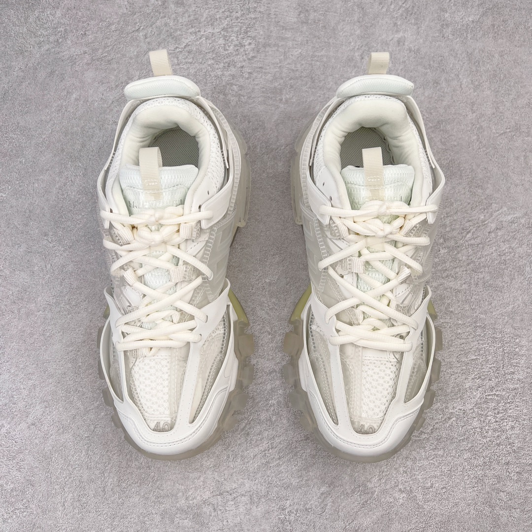  Balenciaga 巴黎世家 Track 1.0  Clear So 舒适百搭 老爹鞋 运动 复古板鞋 休闲鞋 男鞋 女鞋 透明底 白 647742W3BM19000