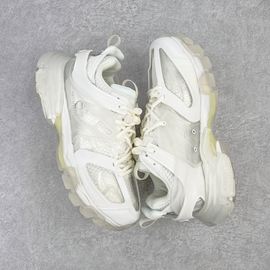  Balenciaga 巴黎世家 Track 1.0  Clear So 舒适百搭 老爹鞋 运动 复古板鞋 休闲鞋 男鞋 女鞋 透明底 白 647742W3BM19000
