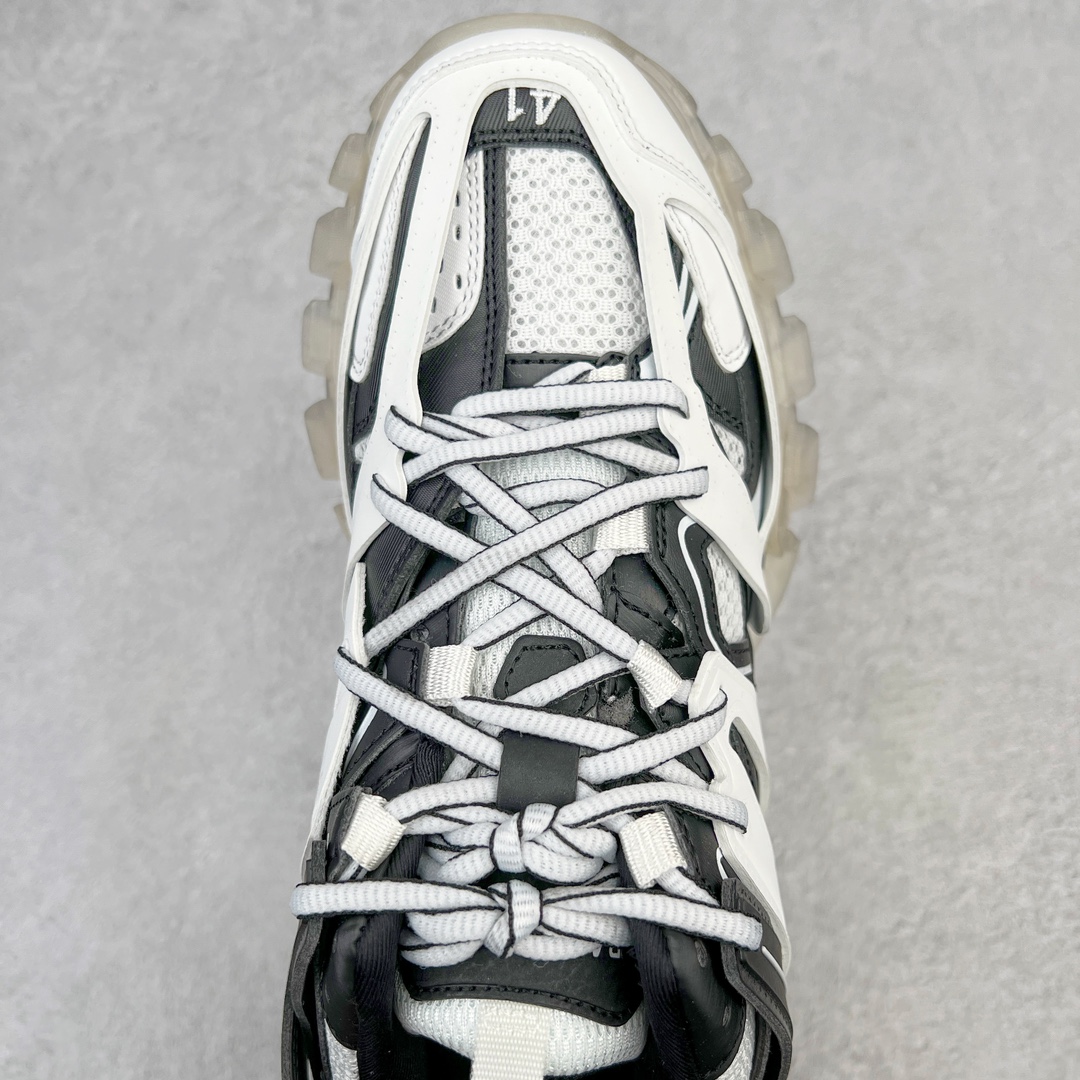  Balenciaga 巴黎世家 Track 1.0  Clear So 舒适百搭 老爹鞋 运动 复古板鞋 休闲鞋 男鞋 女鞋 透明底  黑白拼色 647742W3BZ29010