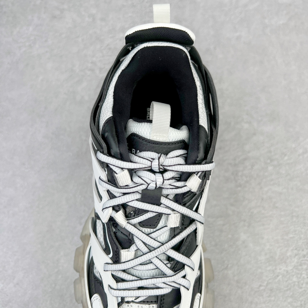  Balenciaga 巴黎世家 Track 1.0  Clear So 舒适百搭 老爹鞋 运动 复古板鞋 休闲鞋 男鞋 女鞋 透明底  黑白拼色 647742W3BZ29010