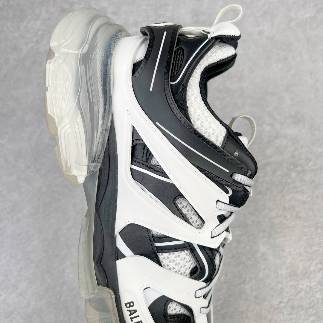  Balenciaga 巴黎世家 Track 1.0  Clear So 舒适百搭 老爹鞋 运动 复古板鞋 休闲鞋 男鞋 女鞋 透明底  黑白拼色 647742W3BZ29010