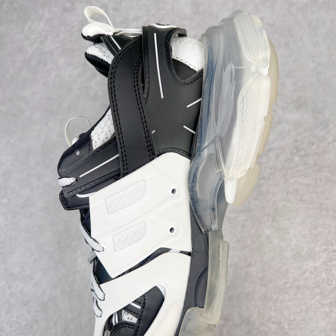  Balenciaga 巴黎世家 Track 1.0  Clear So 舒适百搭 老爹鞋 运动 复古板鞋 休闲鞋 男鞋 女鞋 透明底  黑白拼色 647742W3BZ29010