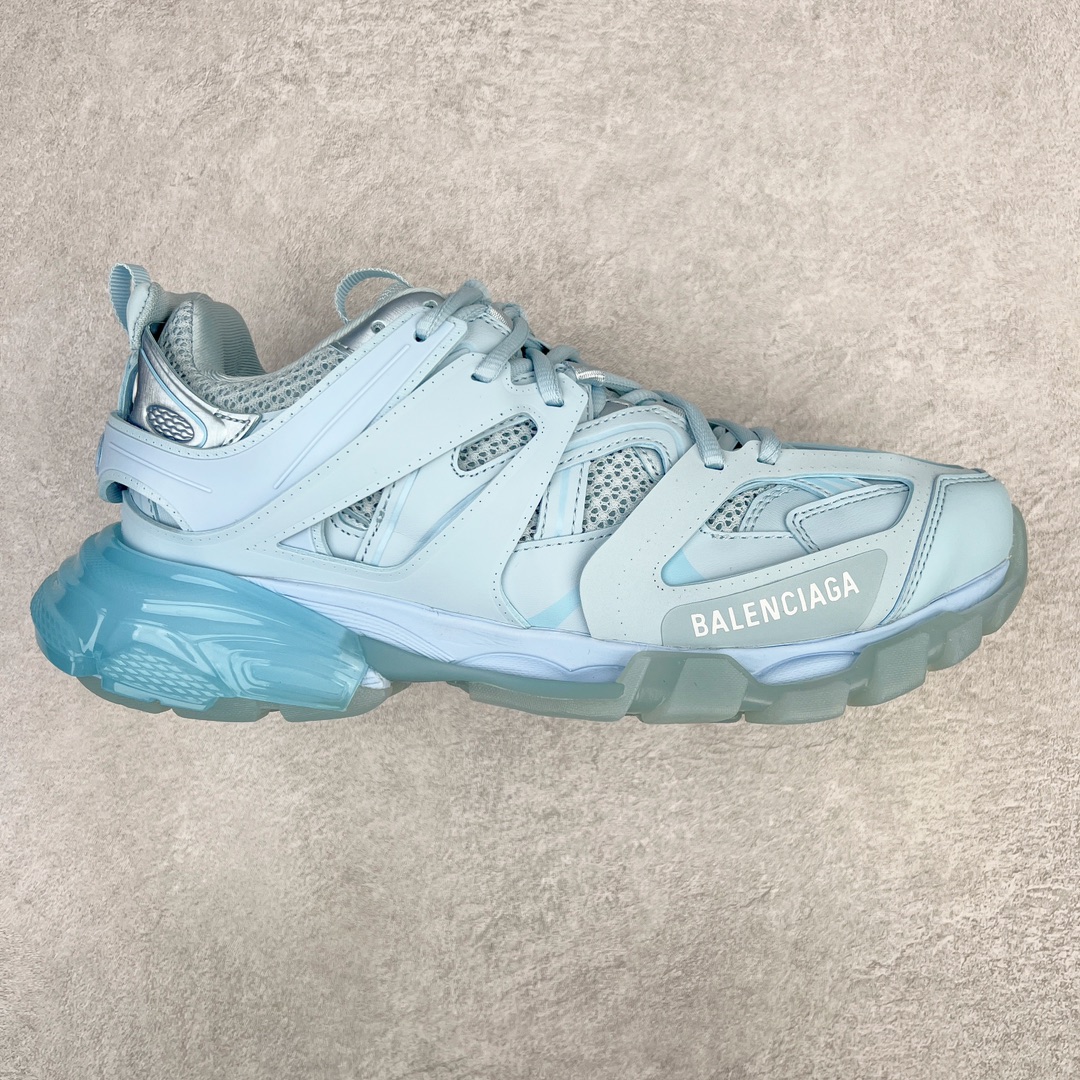 Balenciaga 巴黎世家 Track 1.0  Clear So 舒适百搭 老爹鞋 运动 复古板鞋 休闲鞋 男鞋 女鞋 透明底  蓝色 647741W3BM24200