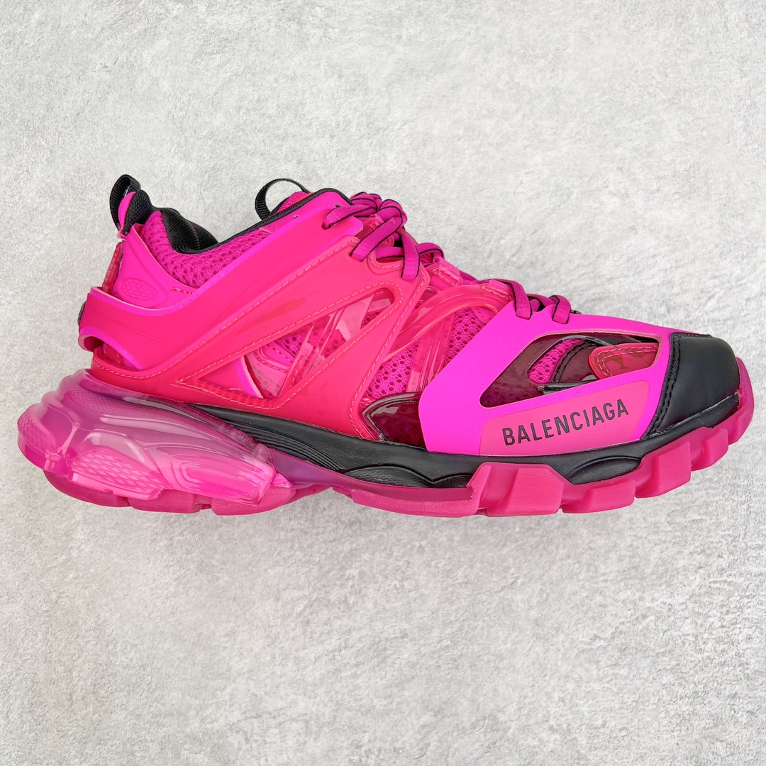 Balenciaga 巴黎世家 Track 1.0  Clear So 舒适百搭 老爹鞋 运动 复古板鞋 休闲鞋 男鞋 女鞋 透明底 深粉色 647741W3BM55510
